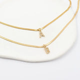 Eva – Gold Necklace with Initial Pendant