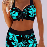 Josefa™ | High-Waisted Swimsuit with Floral Print