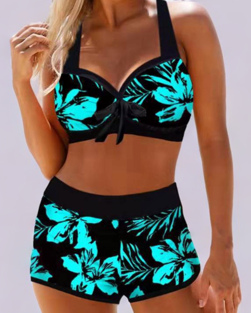 Josefa™ | High-Waisted Swimsuit with Floral Print