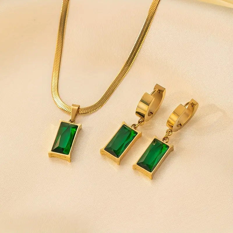 Lina Esmeralda Jewelry Set