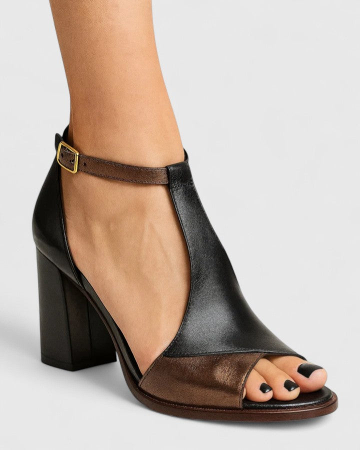 Marike | Geometric Heel Sandals