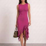 Ruffled green dress