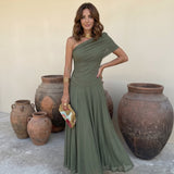 Long Toledo Dress Green