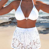 Sofía™ | Elegant Smooth Lace Bikini
