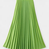 Satin Pleated Skirt