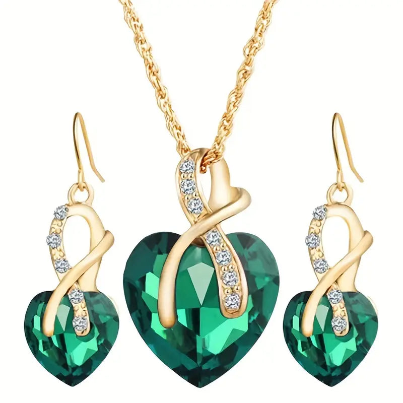 HEART | Gold Jewelry Set