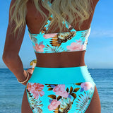 Marta™ | Contrast Floral Bikini Roos