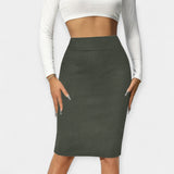 High Waist Office Skirt