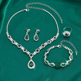 ADRIANA | White Gold Jewelry Set