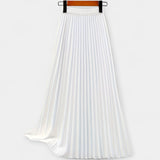 Satin Pleated Skirt