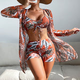 Gabriela™ | 3-Piece Printed Bikini Set