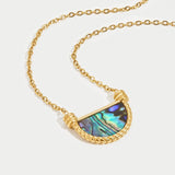 Nadja – Gold Necklace with Crystal Pendant