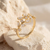 Crystal Spiral Ring