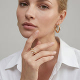 Crystal Spiral Ring