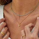 Marlena – Gold necklace with elegant geometric pendant