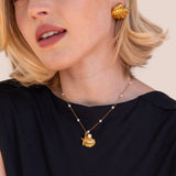 Livia – Gold Necklace with Drop Pendant