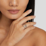 Helena – Silver ring with a sophisticated curved shape