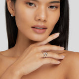 Helena – Silver ring with a sophisticated curved shape