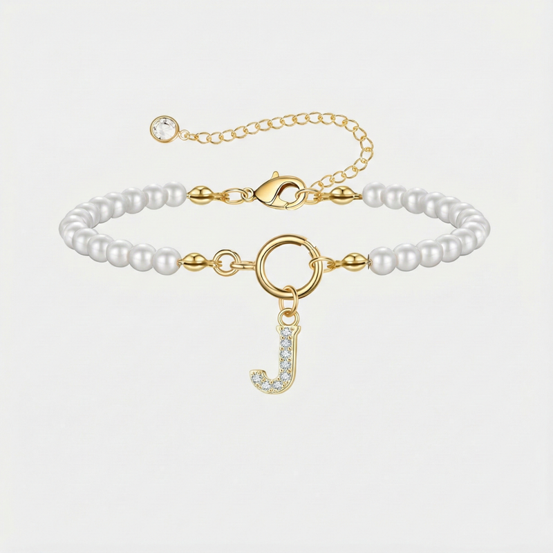 Auden Key Personalized Bracelets with Letters | Gold
