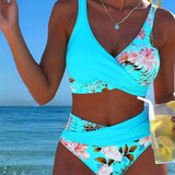 Marta™ | Contrast Floral Bikini Roos