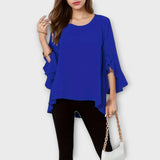 Aria - Lightweight blouse with round neckline
