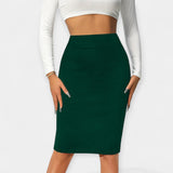 High Waist Office Skirt