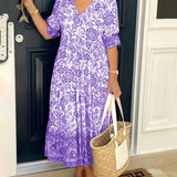Keisha™ | Elegant V-neck Floral Print