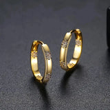Aurelie - Vintage Gold Earrings in Floral Design