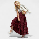 Elegant skirts with decorative tulle detail