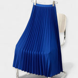 Satin Pleated Skirt