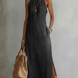 Xoliswa | Soline | Abito in denim con pizzo rétro