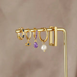 Luana – Gold Earrings with Pearls