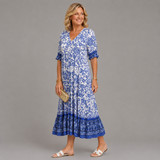 Keisha™ | Elegant V-neck Floral Print