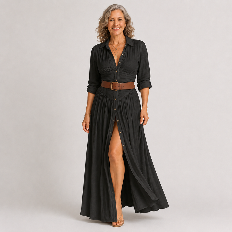 Lelivilia™ | Long Maxi Dress with V-Neck