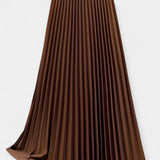 Satin Pleated Skirt