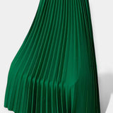 Satin Pleated Skirt