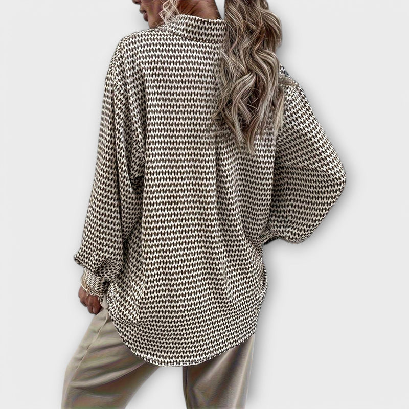 Ashley - Vintage Style Long Sleeve Blouse