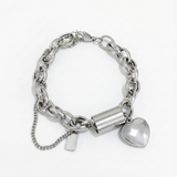 Wide Bracelet with Heart Design
