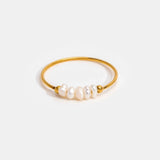 Grace - Ring with Natural Freshwater Pearl
