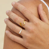 Grace - Ring with Natural Freshwater Pearl