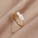 Grace - Ring with Natural Freshwater Pearl