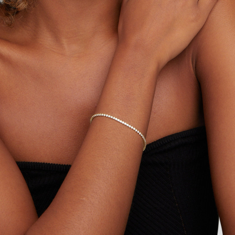 Cordelia Tennis Bracelet in Silver