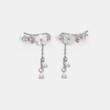 Maren – Gold dangling earrings with pearls