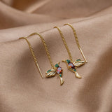Gold rings with elegant pendant