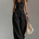 Precious | Octavie | Tuta in denim ampia