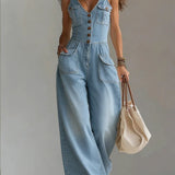 Precious | Octavie | Tuta in denim ampia