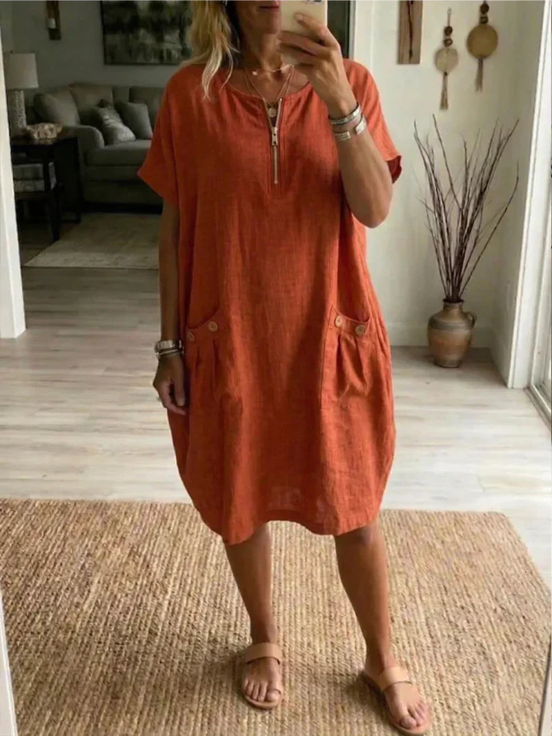 Patrícia | Maxi Dress with Front Closure