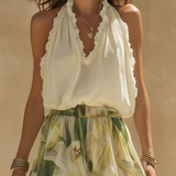 Lysandra | Elegant Lily Printed Fluid Set