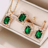 SYLVARA | Sylvara Greenveil Jewelry Set | White Gold