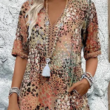 Roxana | Vibrant Floral Wrap Midi Dress